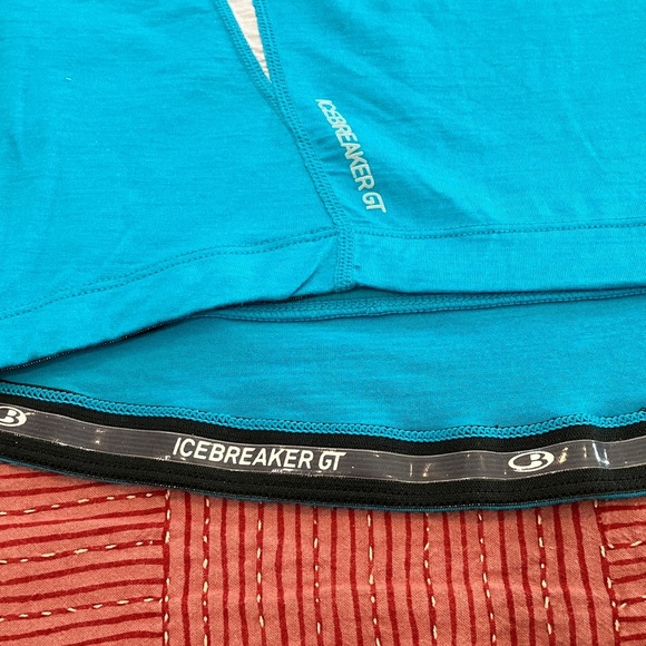 Icebreaker GT women’s medium Turquoise Sleeveless Performance run Top - Picture 4 of 16